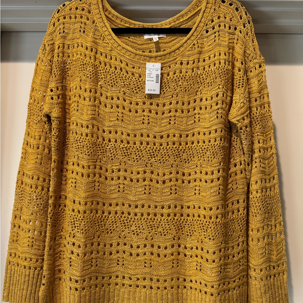 Maurices Mustard Yellow Sweater